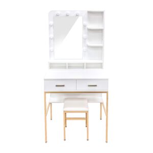 Dressing Table Model:DT-G-2D-W Colour:White