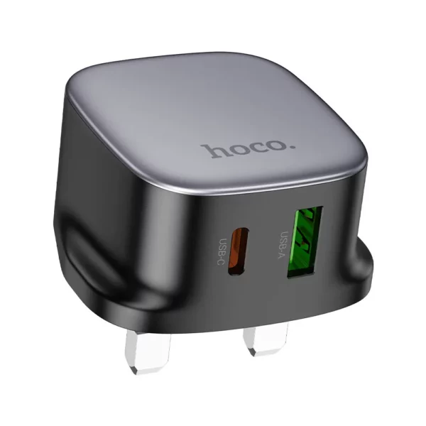 Hoco CS32B Rich PD20W + Qc3 Fast Charger Set without Cable UK Plug