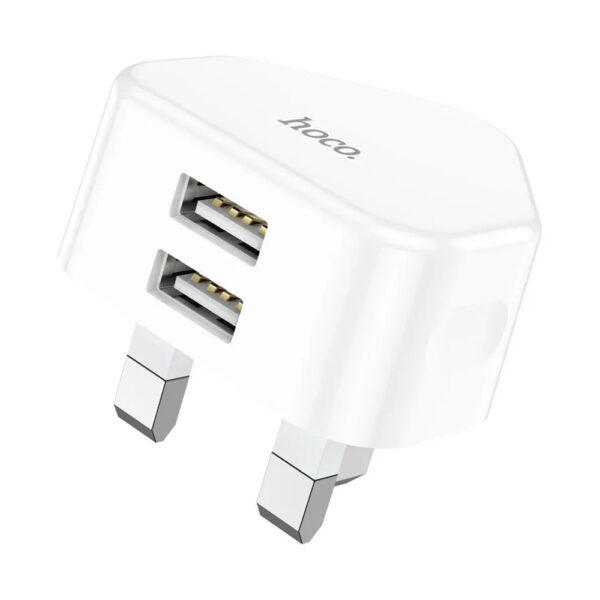 Hoco C90B Grandiose Dual Port Charger UK Plug
