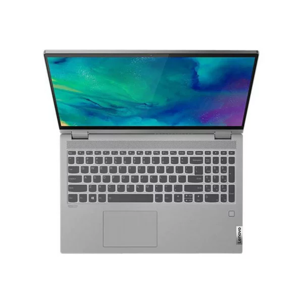 Lenovo Flex 5 i5-1135G7 15.6-inch touchscreen laptop in graphite gray-top view