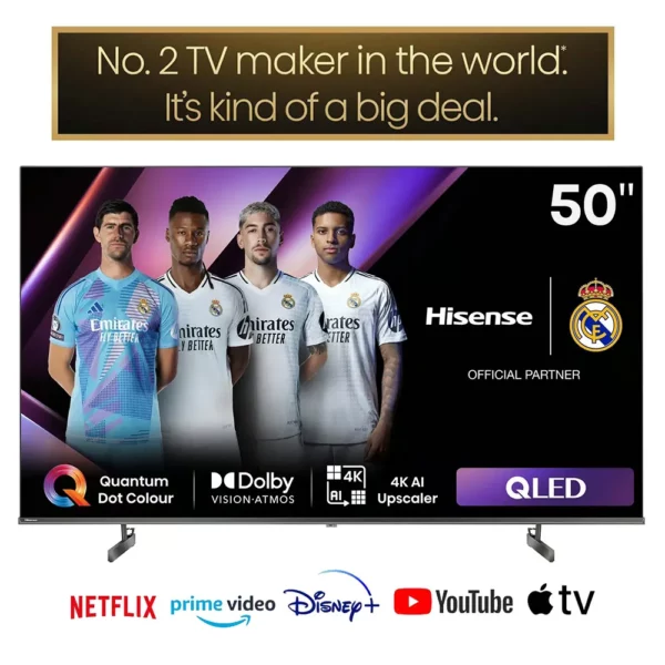 Hisense 50 " Q6N QLED 4K Smart Google TV – 50Q6N